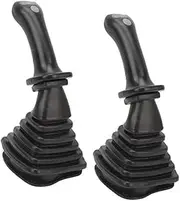 MEXWLOP 3 Button Excavator Joystick Handles, Black ABS Aluminum Alloy, Enhanced Ergonomics with 6 Pin 3 Buttons, Seamless Integration, for DH DX150 215 225 300 3709C [Video Game] Excavator Handle