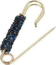 [TEHAUX] 2 Pcs Change The Waistband to Small Pins Pearl Jewelry Rebozos Para Mujer Pearl Jeans Rhinestone Brooch Cardigan Anti Collar Rhinestones Blue Delicate Brooch Pin Clothing Pin Coat