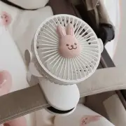 Bear Bunny Baby Cart Stroller Fans Portable Handheld Electric Fan Home