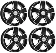 4 Dezent Van dark wheels 6.5Jx16 5x130 for Fiat Ducato 16 Inch rims