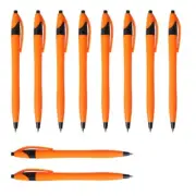 10 Pcs Plastic Ballpoint Pen 1.0mm Signature Pen Smooth Writing Pen for Student