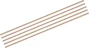 uxcell 5 Pack Pure Copper Round Rod 4mm/0.16 Inch Diameter 11.81 Inch Length Solid Copper Rod Lathe Bar Stock for DIY Metal Craft Metal Working Hobbies
