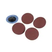 GA259847 Silverline 50mm Quick-Change Sanding Discs Set 5pce 60 Grit