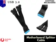 Motherboard Splitter Cable USB 3.0 19Pin to Dual 20Pin Extension Adapter Y Cord