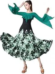 [YHHGDS] Ballroom Dance Dresses for Ladies Tango Modern Dance Costume Foxtrot Competition Dancing Outfit Waltz Dancewear A-Line