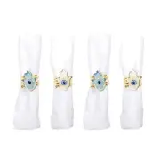 Hamsa Napkin Rings Set of 4