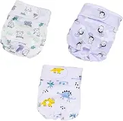 Ziodpwp 3Pcs Washable Dog Diapers Female Reusable Doggie Diapers, Puppy Diapers, for Period Heat Incontinence Puppy Training, L