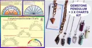 Pendulum Kit (3 x Charts + Gemstone Pendulum)