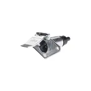 Narva 6 Pin Small Round Metal Trailer Socket 15A At 12V 82033Bl Premium