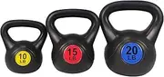 BalanceFrom Wide Grip Kettlebell Exercise Fitness Weight Set, Choice of 30 lb Set, 45 lb Set or 50 lb Set