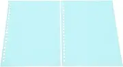 20 Sheets A5 20 Holes Flexible PP Plastic Loose Leaf Cover Presentation Binding Applicable Scene Office School (Light Green)