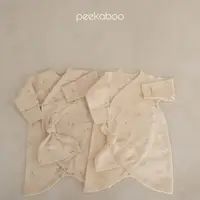 在飛比找蝦皮商城優惠-peekaboo 兔子印花新生兒套裝｜連身衣 女寶包屁衣 蝴