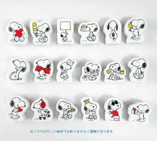 KODOMO Snoopy木頭造型印章/ H/ 吃冰淇淋