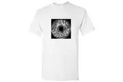 Black Dark Void Universe Eye Marble Art White Men T Shirt Tee Top