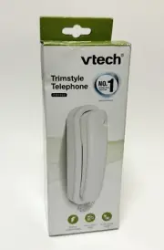 Vtech Trimstyle Corded Telephone Ringer & Receiver Volume Control White CD1103!