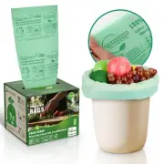 T.FORING 1.2 Gallon Compost Bags 4.5 Liter 0.8 Mil80 Count Compostable Trash ...