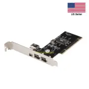 PCI to Firewire 400 IEEE 1394 3+1 Ports With 4/6 Pin Video Capture Chip Card