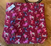 Vera Bradley Holiday Hounds NWT Large North South Tote
