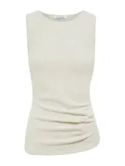 Wynn Hamlyn | Lily Tank in Ivory Marle | The UNDONE