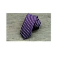 在飛比找momo購物網優惠-【拉福】領帶窄版領帶5.5cm防水領帶拉鍊領帶(紫)