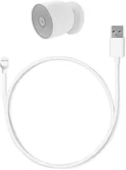 17ft/5.2m USB extension charging cable, 4-pin thicker charging cable, more stable power supply, compatible with Google Nest Cam (battery version) camera, extended charging cable, IP66 waterproof
