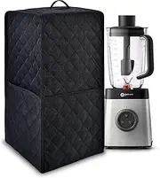 Kitchen Blender Dust Cover,Blender Covers Compatible with Ninja Foodi Blender,Blender Covers for Kitchen Appliance Covers,Blender Cover with Accessory Pocket. (Black)