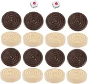 SUPVOX 1 Set Wooden Round Checkers and Chess Pieces Set Game Pieces Replacement for and Classroom Activities Elegant Design with Portable Wooden Tokens