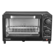 Mainstays 4 Slice Toaster Oven w/ 3 Settings includes Baking Rack and Pan Black