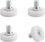 Drawer Roller, 4Pcs POM Plastic Cabinet Drawer Slides Wheels Drawer Positioning