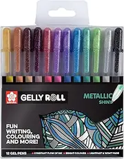 SAKURA Gelly Roll Metallic Shiny, Pack Of 12 Pens