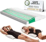 ComfiLife Lumbar Support Pillow for Sleeping Memory Foam Pillow for Back Pain Relief – Side, Back and Stomach Sleepers– Triangle Wedge Bolster Pillow – Bed Rest Pillow (White, Standard)