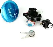 Ignition Switch for Suzuki GN 125 125cc Motorcycle Ignition Switch 6 Wire Fuel Gas Tank Cap Cover Steering Lock Motorcycle Ignition Switch Lock