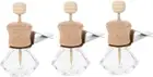 HOMOCONO 3pcs Car Perfume Empty Bottle Aromatherapy Bottle Diffuser Glass Dif...