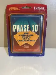 PHASE 10 Vintage 1992 Fundex Card Game ~ 2 to 6 Players ~ Age 8+