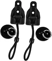 Sewroro 1 Set Bungee Cord Replacement Kit for Roller Shades Set with Windproof Elastic Cord Locks Curtain Track Rope Bracket Accessories Easy Installation with Screws Wall Plugs