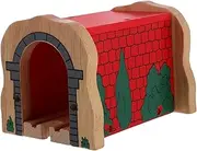 SOPOTUTU Wooden Train Tunnel Accessory Creative Play Model for Boy Girl Engaging Train Cave Tunnel for Home Kindergarten Stimulates Imagination Motor Skills