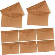 CANIGHT 10pcs Kraft Paper File Bags Sturdy Document Envelopes for Storage Versatile Design for Organized Workspaces Paper Material for Long Term Preservation