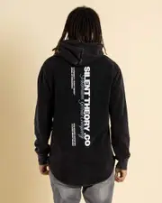 [Silent Theory] Silent Theory Men's Members Hoodie in Washed Black Size Large L Washed Black