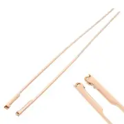 2pcs 13cm Rose Gold Eyeglass Temples 2.8mm Frame 0.8mm Spring Hinge Glasses Part