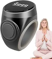 Digital Tally Counter,4 Digit Electronic Finger Tally Counter | Portable Prayer Counting Aid, Number Count Clicker for Meditation, Relaxation, Active Fingers