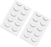 Beavorty 10pairs Fake Eyelashes Accessories for Makeup False Eyelash Waterproof Eyelashes Creative Eyelashes Natural Dense Eyelashes Beauty Eyelashes Makeup Accessory High-grade Fiber