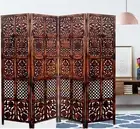 Wooden Room Partitions Room Dividers Screen Separator 4 Panels