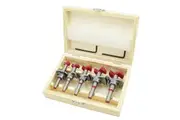 Drillpro 5Pc 15-35mm Forstner Woodworking Auger Drill Bit Wood Cutter Digger Set