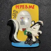 Vintage Warner Bros Looney Tunes Pepé Le Pew Photo Frame 3" Pepe & Me 1994 Skunk