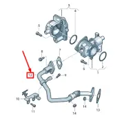 VOLKSWAGEN CRAFTER 2F MK1 EGR Pipe 076131525E NEW GENUINE