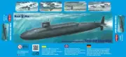 SSBN-608 Ethan Allen Military submarine Scale 1/350 Mikro Mir 350-042