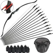 20lb-40lbs Takedown Recurve Bow RH/LH Adult Archery CS Game Target Carbon Arrows