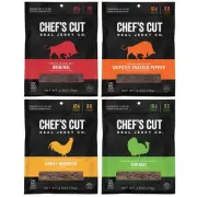 Chef's Cut Jerky Variety Pack - Beef Jerky, Chicken Jerky & Turkey Jerky Gour...