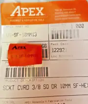 APEX POWER TOOLS UG-SF-10MM13 3/8 inch, 10 mm, 6 pt Socket, NEW