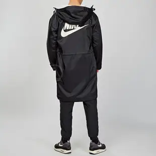 Nike Synthetic Fill 男子 黑色 長版 保暖 刷毛 連帽 大衣 外套 BV4695-010